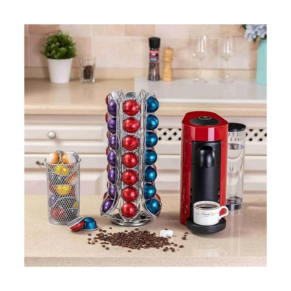 ZCDCP Carrusel de soporte para cápsulas de café giratorio_6