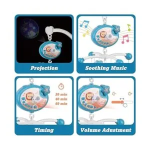 nicknack Móvil de bebé para cuna con música y luces cuna_5