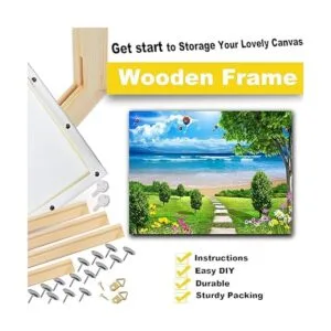 ECOIOU Juego de 2 barras estiradoras de lona de 16 x 20_4