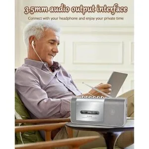 Reproductor de casete portátil y grabador reproductor de_5