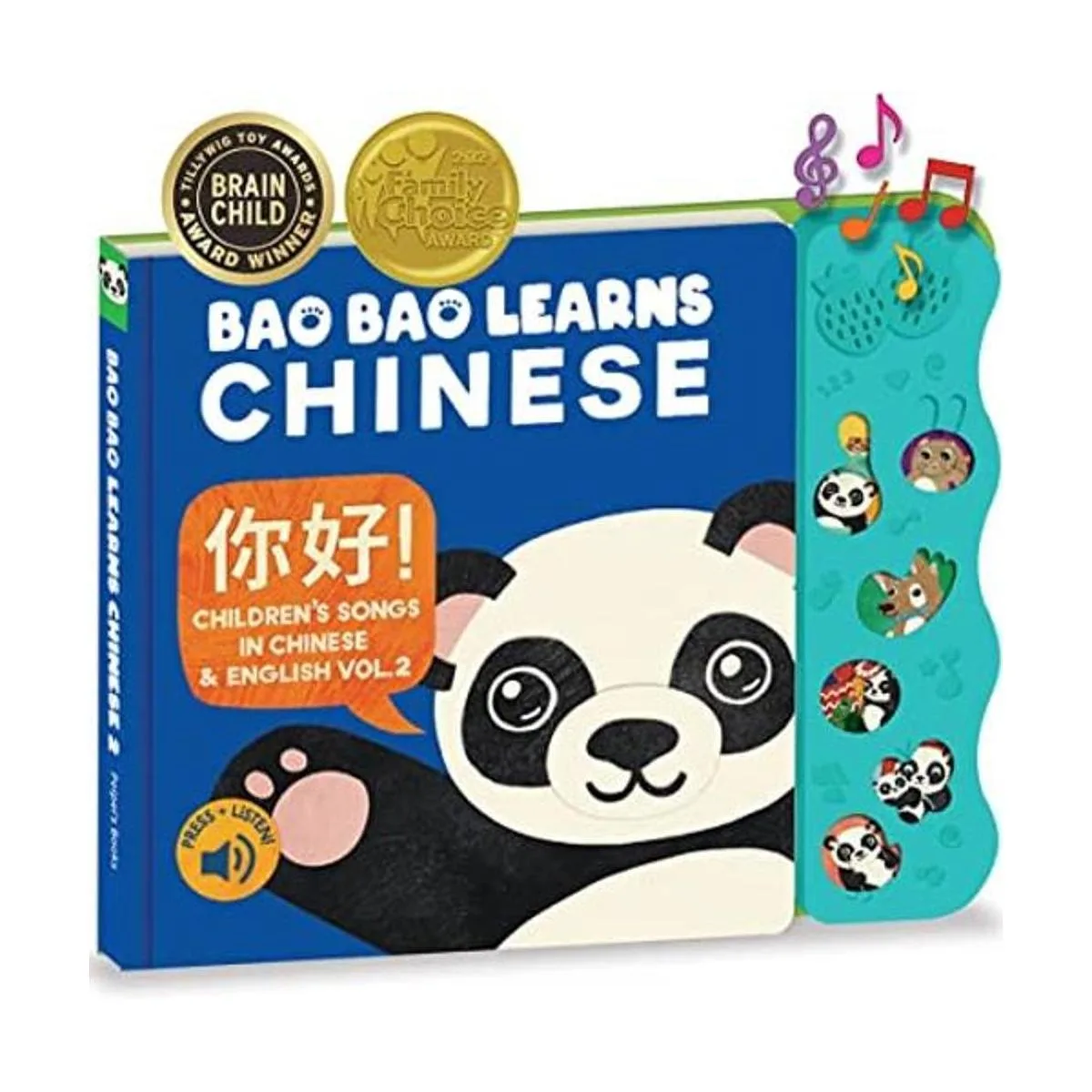 Bao Bao Learns Chinese Vol. 2 Libro musical chino y_1