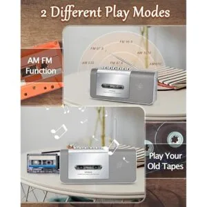 Reproductor de casete portátil y grabador reproductor de_3