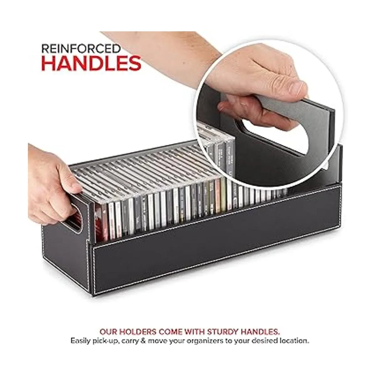 Stock Your Home CD Storage Box Organizer Shelf for Movie_4