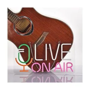 Geewkooy Live ON AIR Letrero de neón para barra de_4