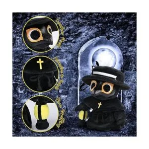 Plague Doctor Juguete de peluche de 14 pulgadas almohada_4
