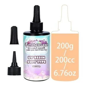 Resina UV Pegamento transparente de cristal suave curado_2