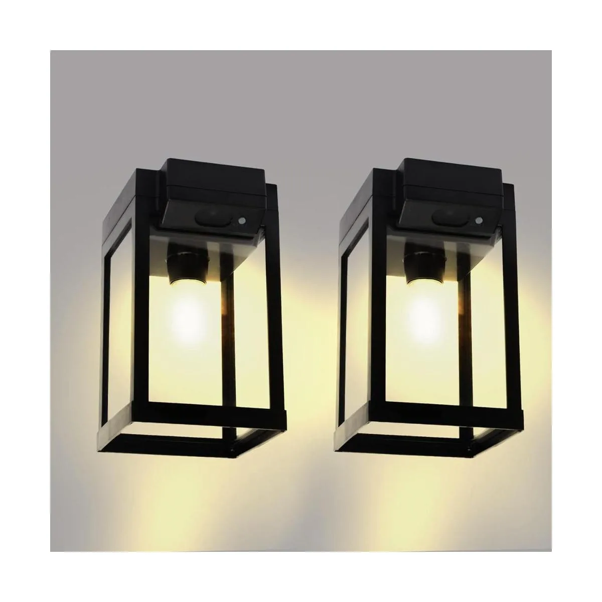 Lámpara solar de pared para exteriores 2 piezas con 3_1