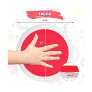 Lorzon Paquete de 16 almohadillas de tinta lavables para_6