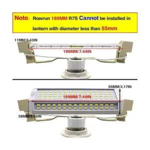 Nuolun J189 R7S LED 50W Luz de día Blanco Doble Extremo_4