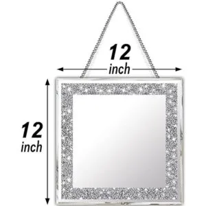 XIHACTY Espejos de pared de 2 piezas espejos de diamante_7