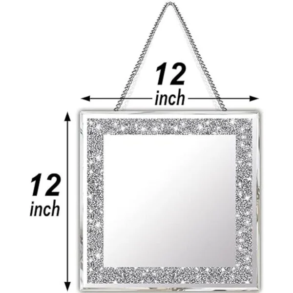 XIHACTY Espejos de pared de 2 piezas espejos de diamante_7