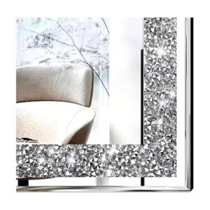 XIHACTY Espejos de pared de 2 piezas espejos de diamante_2