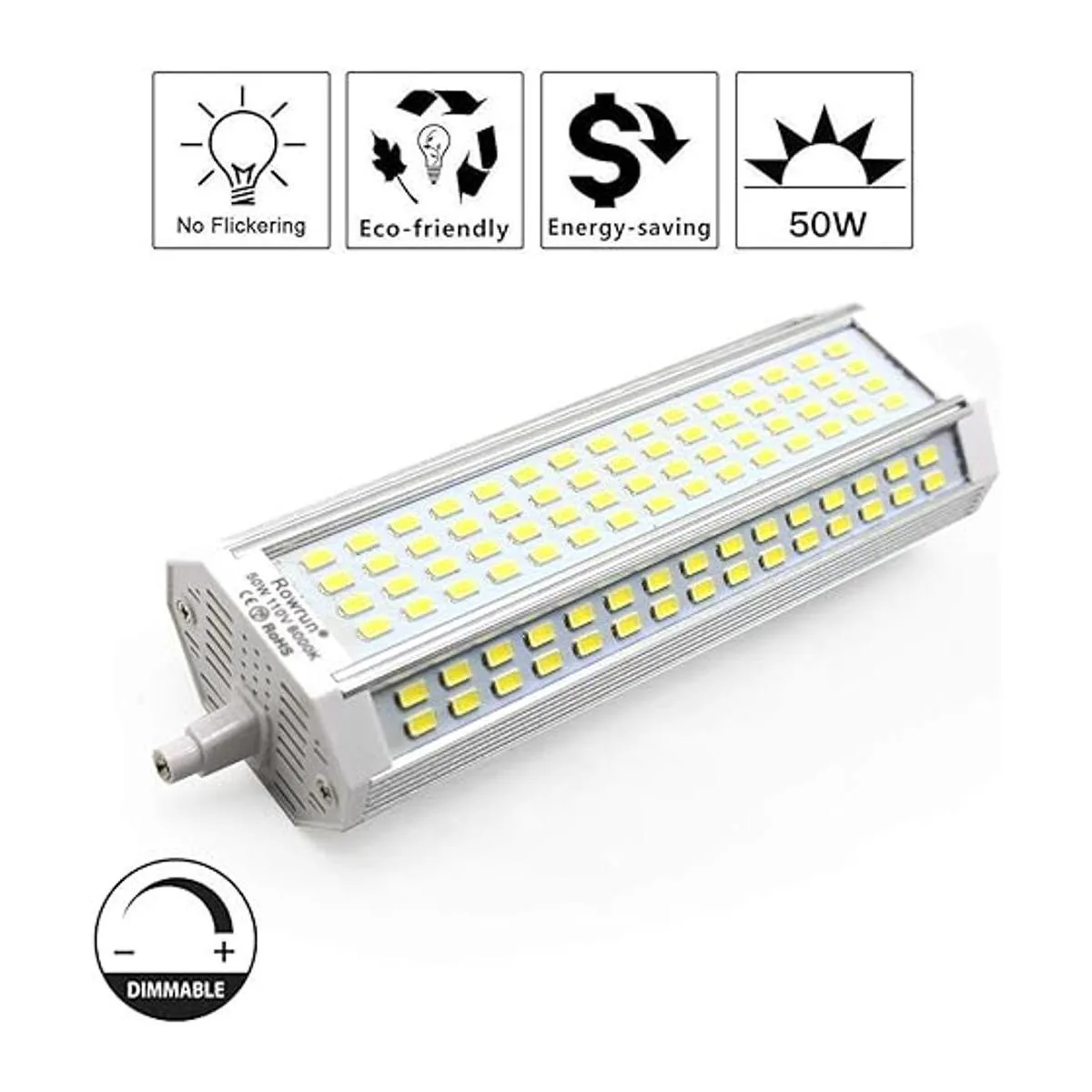 Nuolun J189 R7S LED 50W Luz de día Blanco Doble Extremo_2