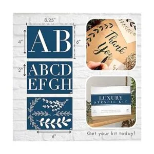 Kit de plantillas de boutique 45 piezas reutilizables_5