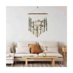 Decoración de baño de eucalipto artificial para colgar en_7