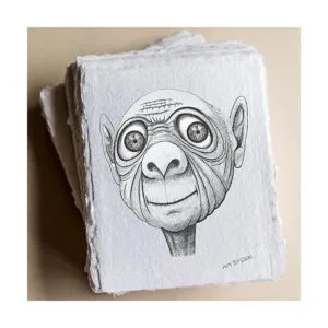 ETailor Papel blanco hecho a mano con borde de cubierta en_6