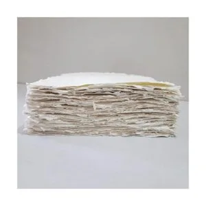 ETailor Papel blanco hecho a mano con borde de cubierta en_4