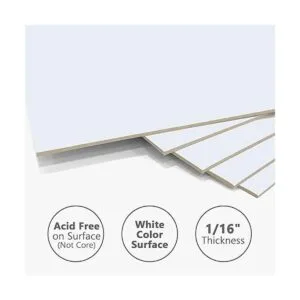 Somime Paquete de 10 tablas de respaldo blancas de 16 x 20_4