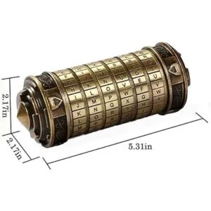 Cryptex Caja de rompecabezas con código Da Vinci para_2