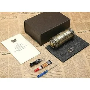 Cryptex Caja de rompecabezas con código Da Vinci para_5