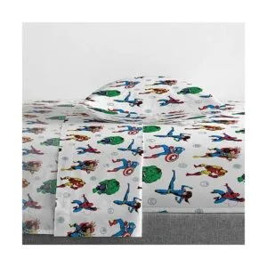 Jay Franco Juego de sábanas tamaño individual Avengers_3