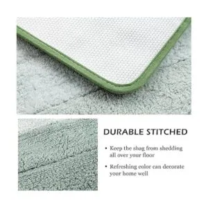 KMSON Juego de 3 alfombras de baño degradadas con tapete_2