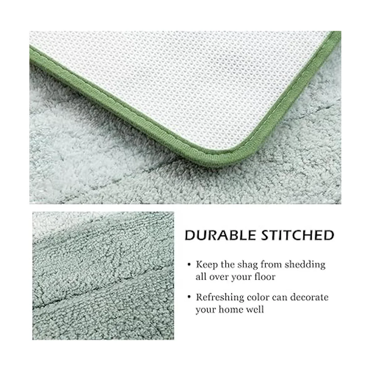 KMSON Juego de 3 alfombras de baño degradadas con tapete_2