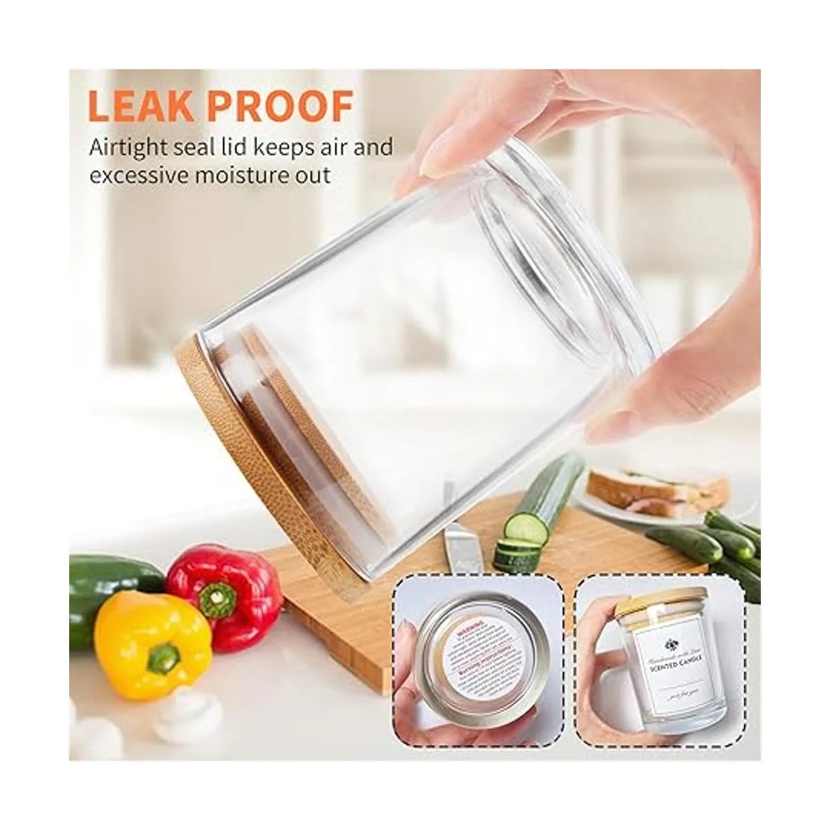 SUPMIND Paquete de 12 tarros de vidrio para velas 10_4