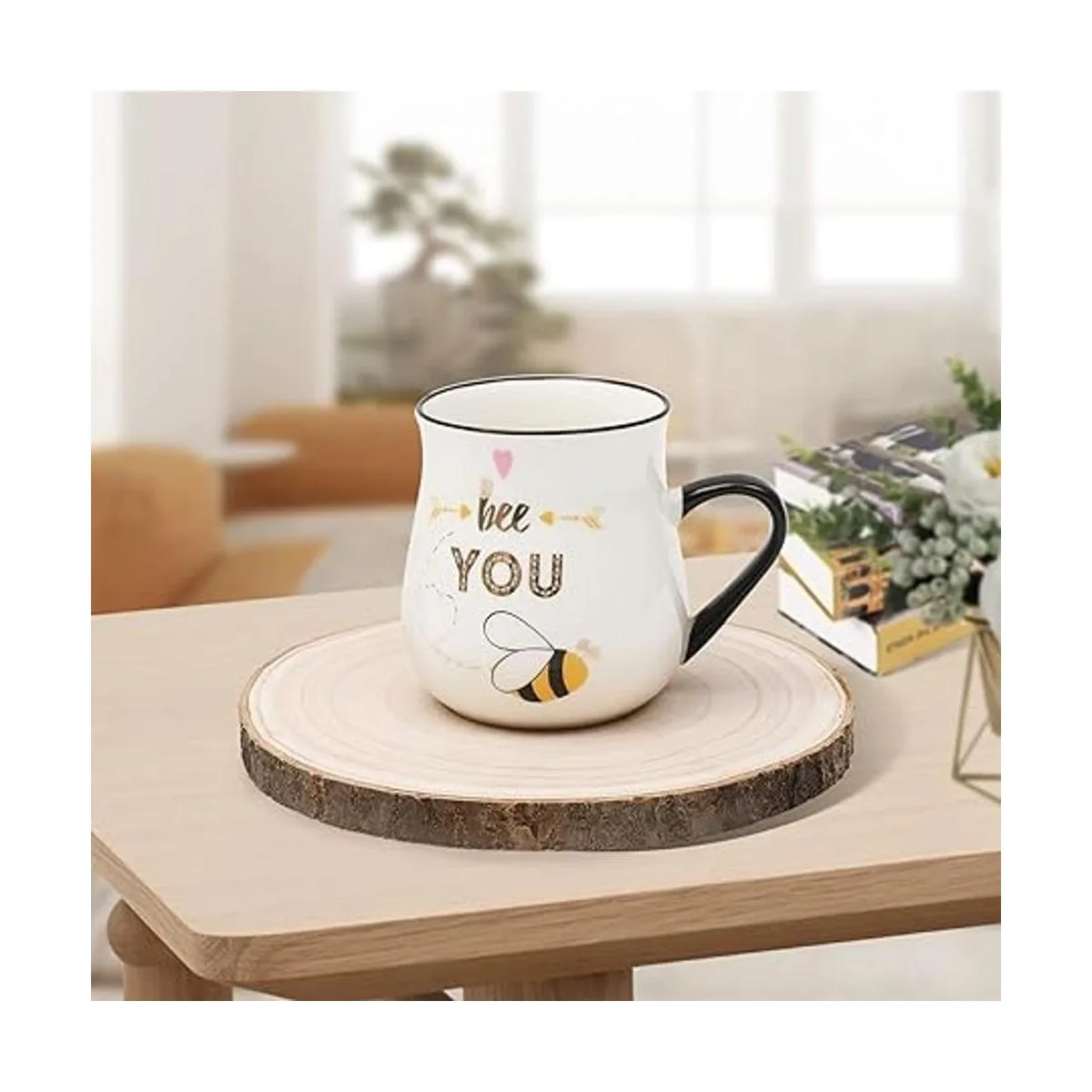 Juego de 6 rebanadas de madera redonda natural de 8 a 9_2