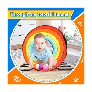 Túnel de juego para niños pequeños colorida tienda de_4