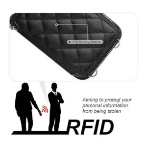 Bocasal Funda tipo cartera cruzada para iPhone Xr con_3