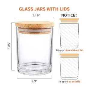 SUPMIND Paquete de 12 tarros de vidrio para velas 10_2