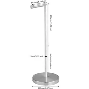 BATHLAVISH Free Standing Toilet Paper Holder Stand_7