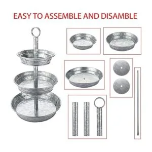 ELLDOO Bandeja de servir de 3 niveles soporte de bandeja_5