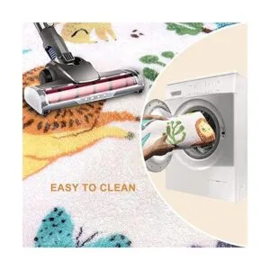 Alfombra redonda de 3.3 pies diseño de animales lindos_5