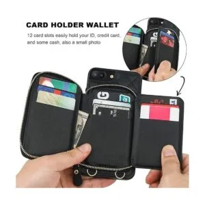 Bocasal Funda tipo cartera cruzada para iPhone 78 Plus_4