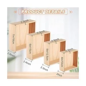 Yookeer 16 cajas de madera sin acabar caja de madera de 4_3