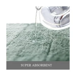 KMSON Juego de 3 alfombras de baño degradadas con tapete_5