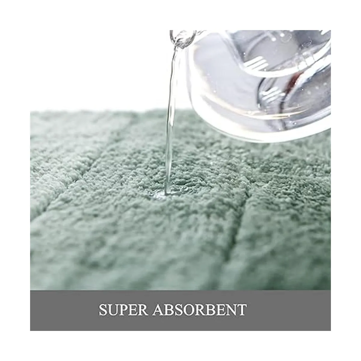 KMSON Juego de 3 alfombras de baño degradadas con tapete_5