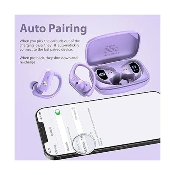 Auriculares inalámbricos Bluetooth de 48 horas_5