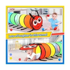 Túnel de juego para niños pequeños colorida tienda de_3