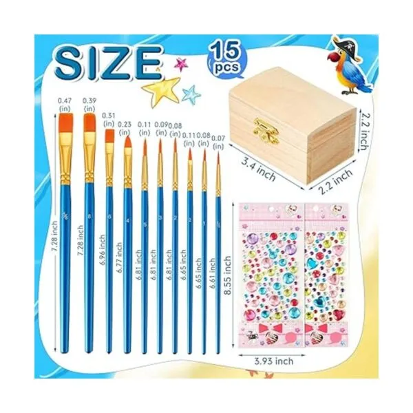 Leinuosen 15 cajas de madera pequeñas con tapas con_2