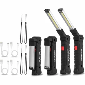 Paquete de 4 linternas LED recargables de trabajo_1