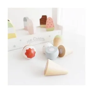 nunukids Juego de helados de madera juguete de helado de_5