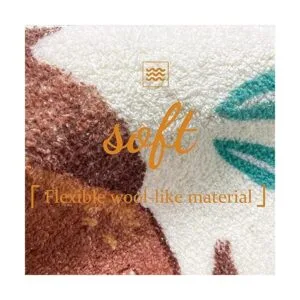 Alfombra redonda de 3.3 pies diseño de animales lindos_4