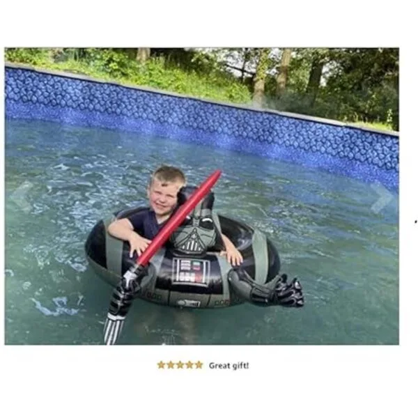 Nino Star Products Flotador de piscina negro al aire libre_4