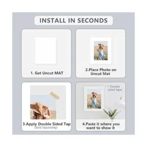 Somime Paquete de 10 tablas de respaldo blancas de 16 x 20_6