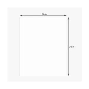 Somime Paquete de 10 tablas de respaldo blancas de 16 x 20_3