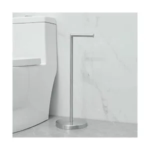 BATHLAVISH Free Standing Toilet Paper Holder Stand_5