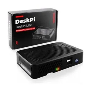 GeeekPi DeskPi Lite Raspberry Pi 4 Funda con botón de_1
